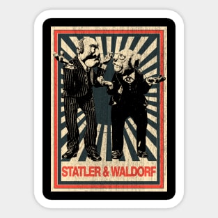 Vintage Poster Statler and Waldorf Sticker